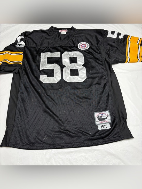 Mitchell & Ness Other - Mitchell Ness 1975 Pittsburgh Steelers Jack Lambert Throwback Jersey Mens 52 XXL